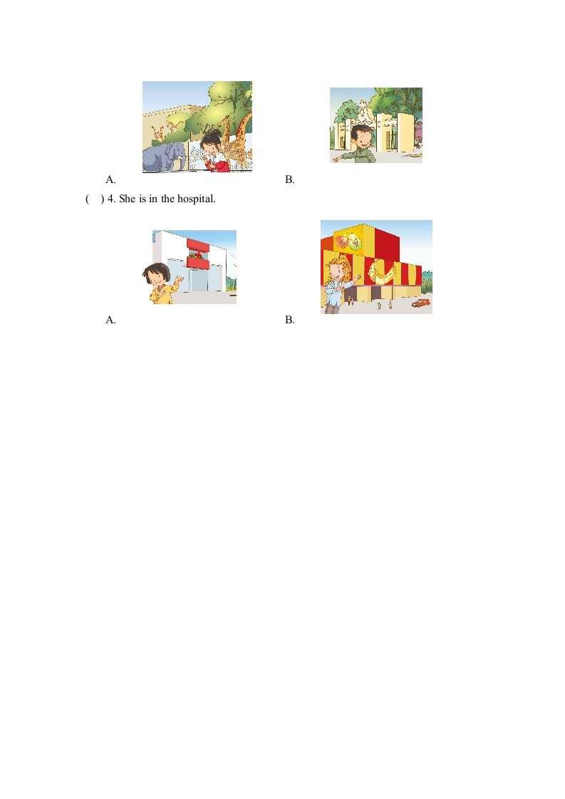 图片[3]-二年级英语上册Unit4_单元测试卷（人教版一起点）-我要学科网