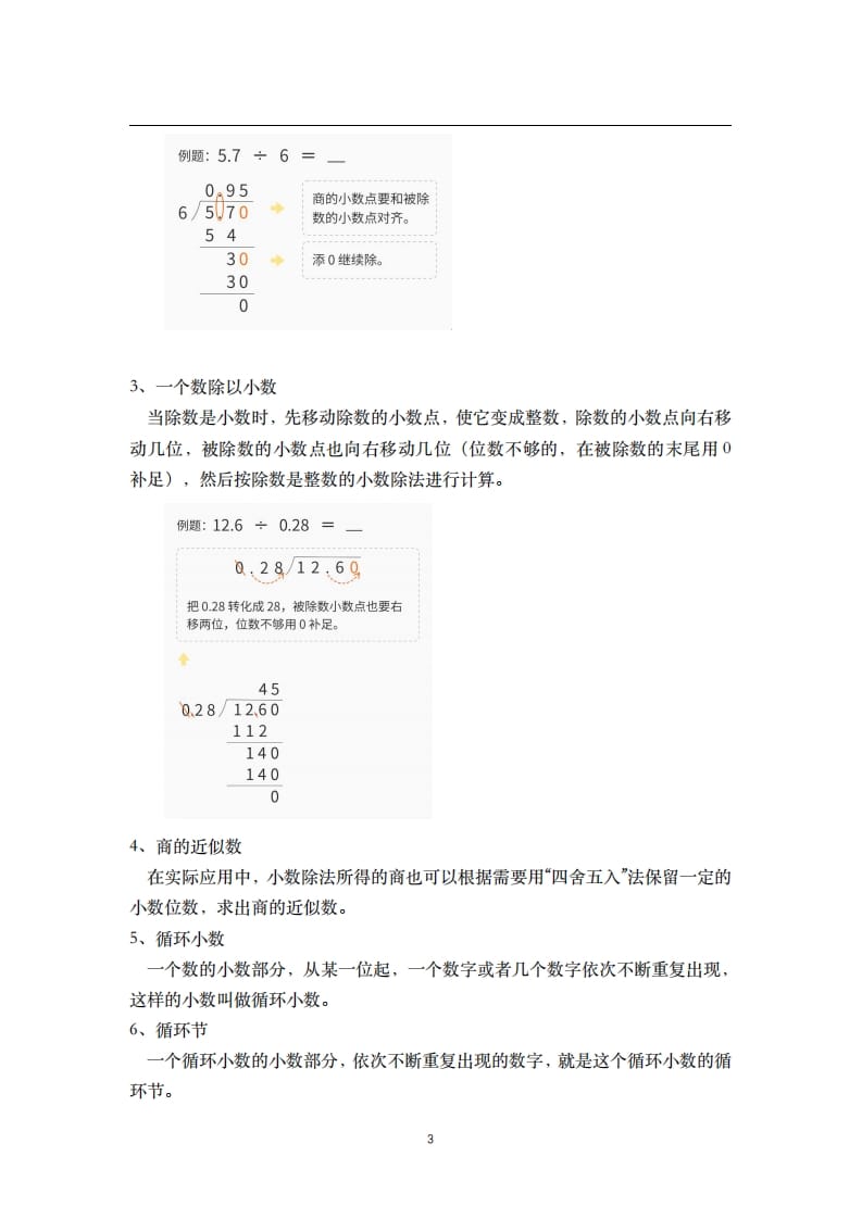 图片[3]-五年级数学上册-核心知识点总结（人教版）-我要学科网