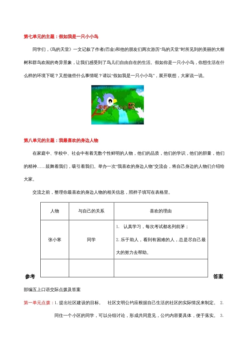 图片[3]-五年级语文上册口语交际与习作专项（部编版）-我要学科网