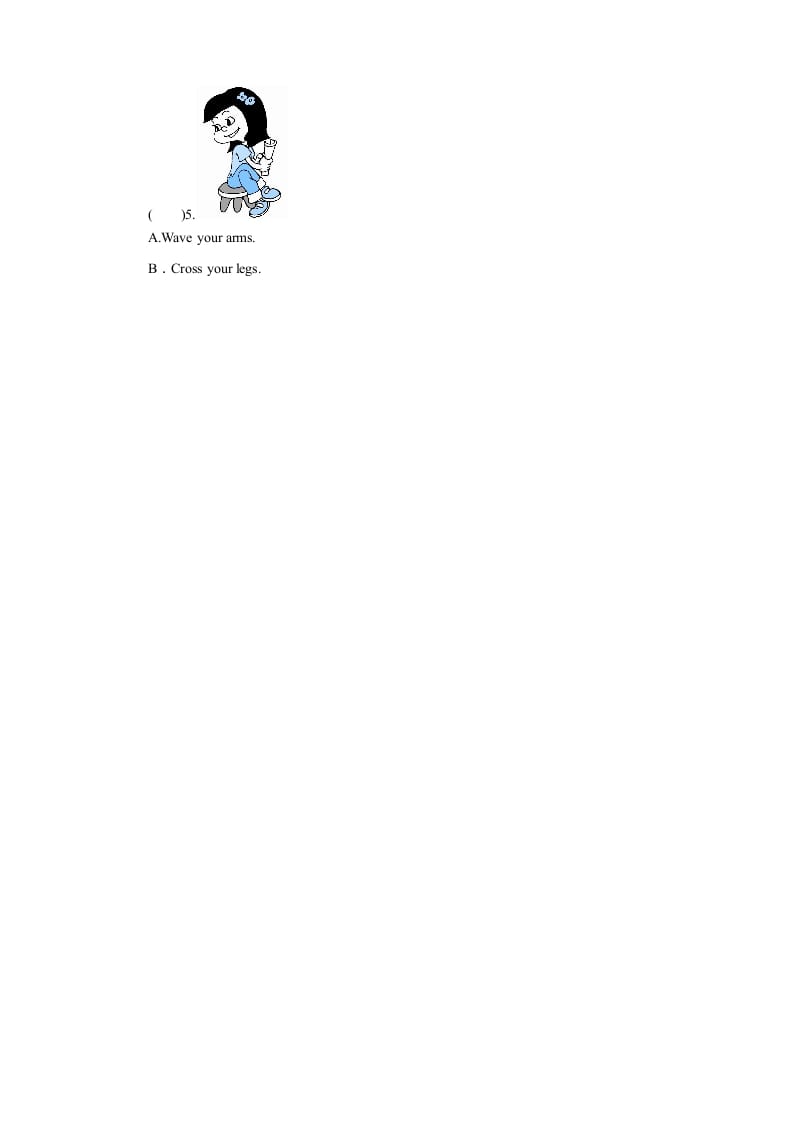 图片[3]-三年级英语上册课时测评unit3Lookatme-PartB练习及答案(2)（人教PEP）-我要学科网