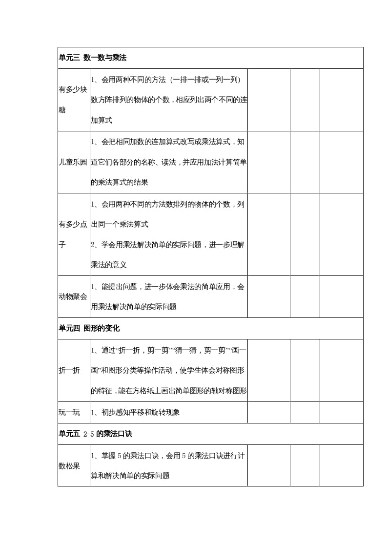 图片[2]-二年级数学上册知识点总结（北师大版）-我要学科网