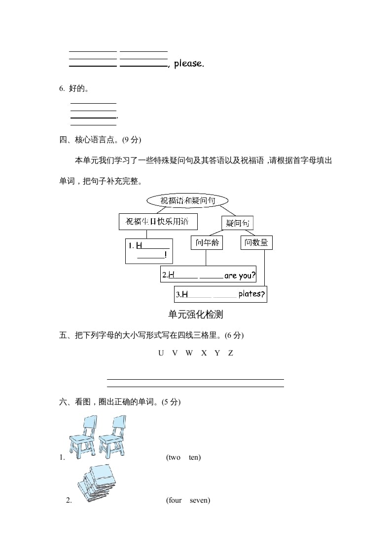 图片[2]-三年级英语上册Unit6单元知识梳理卷（人教PEP）-我要学科网
