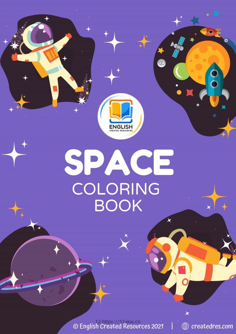 【英语】SpaceColoringBookCopyright2021EnglishCreatedResources-我要学科网