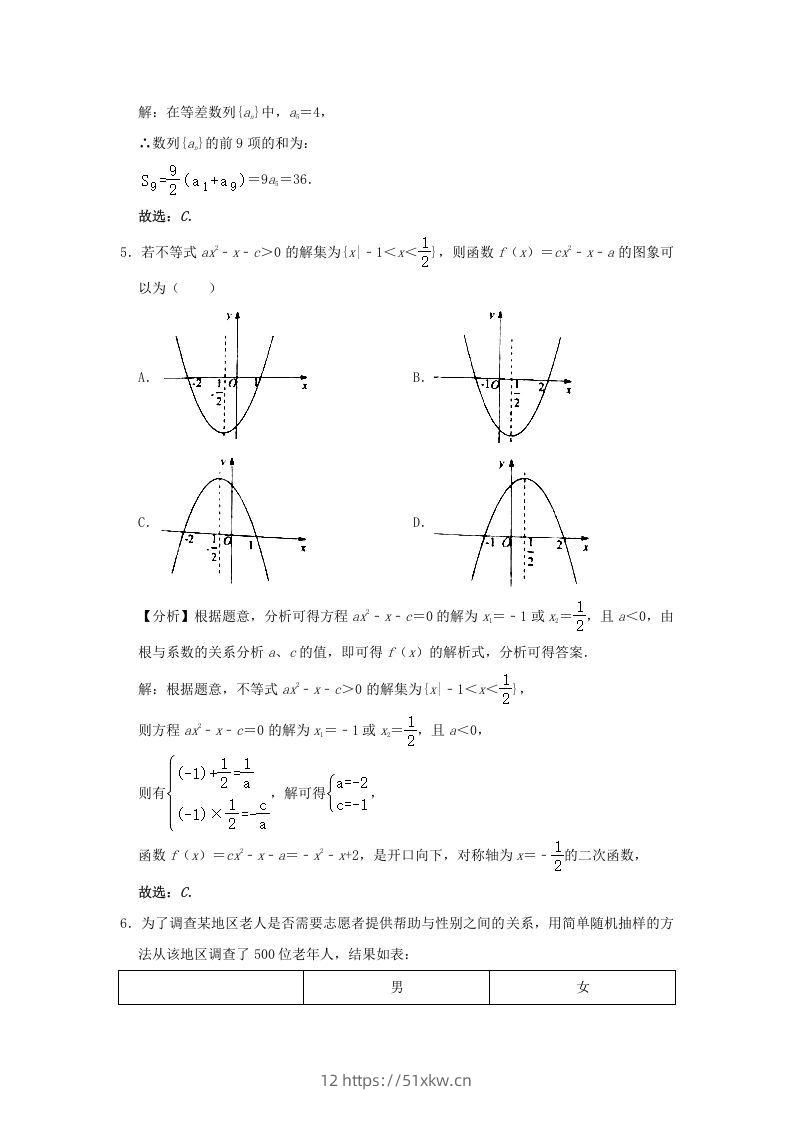 图片[2]-2020-2021年北京市昌平区高二数学下学期期末试题及答案(Word版)-我要学科网